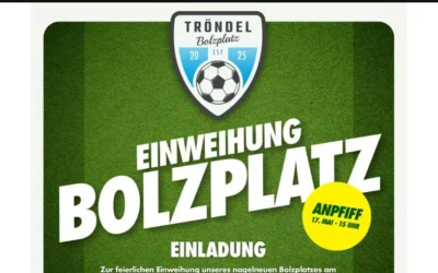 Bolzplatz Einweihung